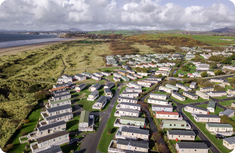 Holiday resort aerial view