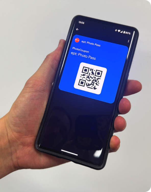 Mobile wallet pass on phone
